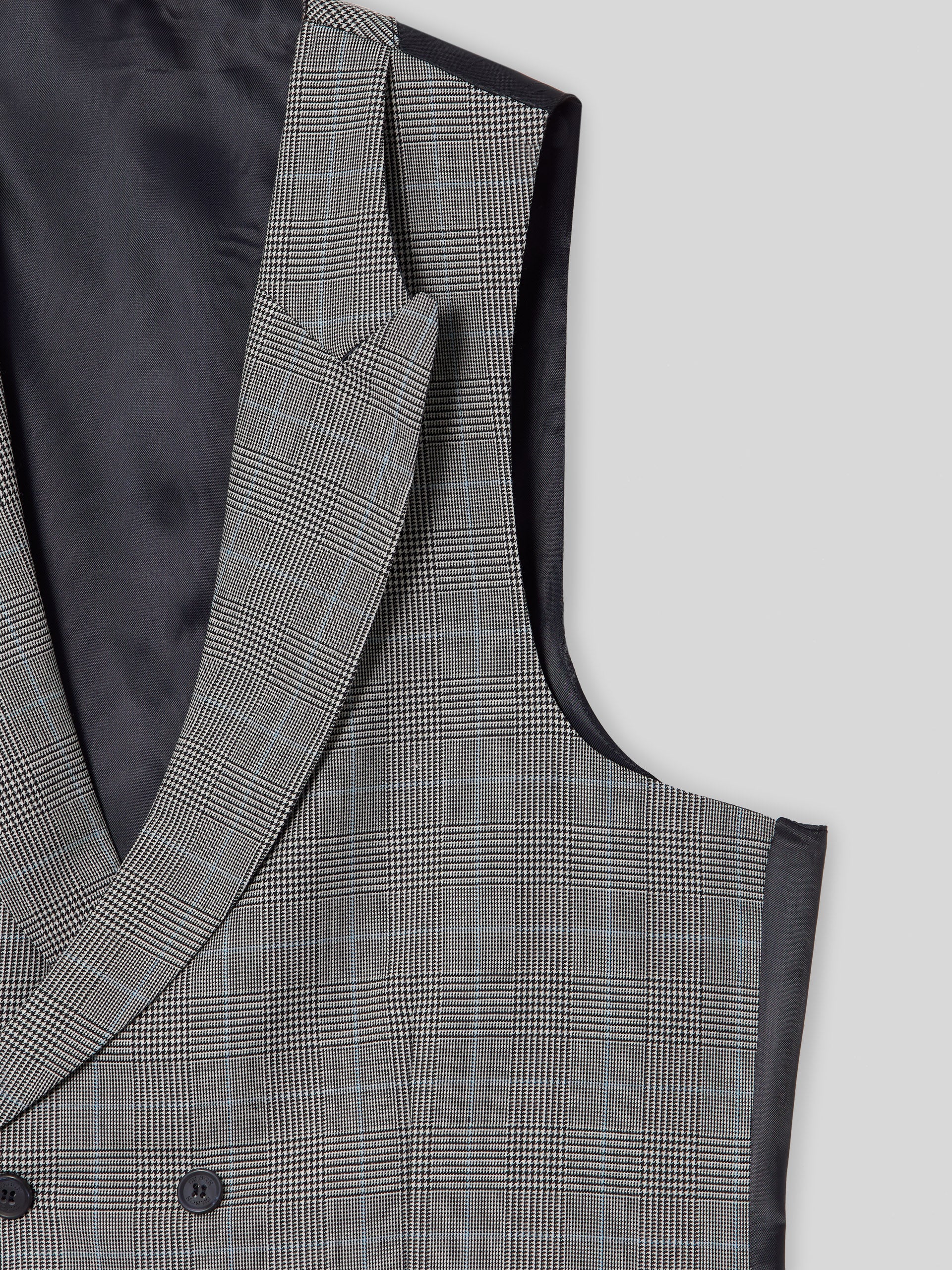 Chaleco chaque tailoring principe de gales gris