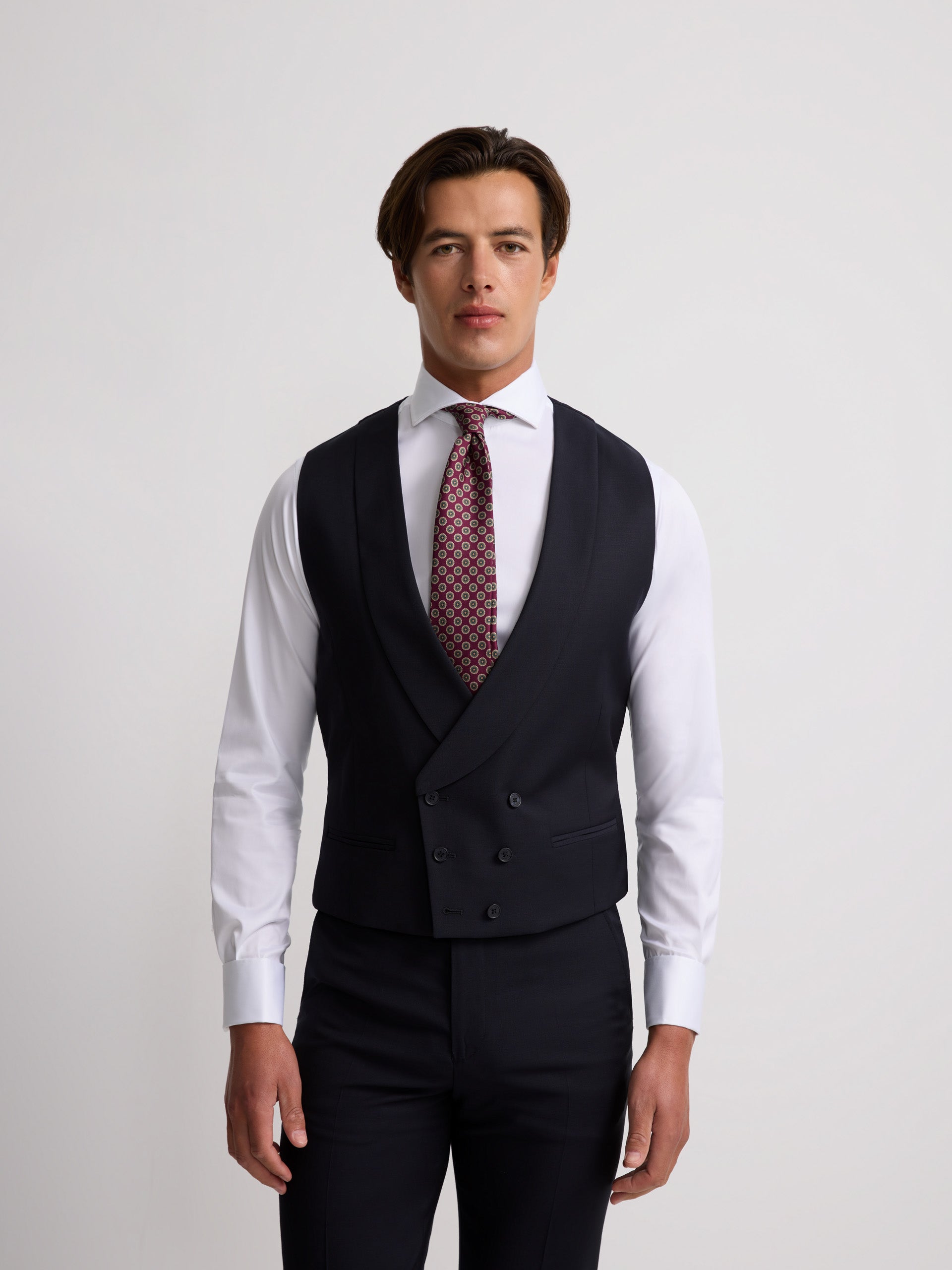 Cuello Redondo Sueter Con Camisa Y Corbata GIBSIE Informal-Blusa