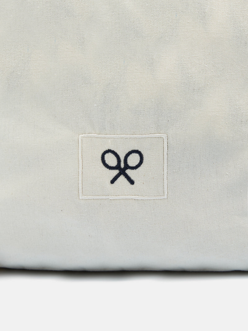 Saco de compras com patch de raquetes