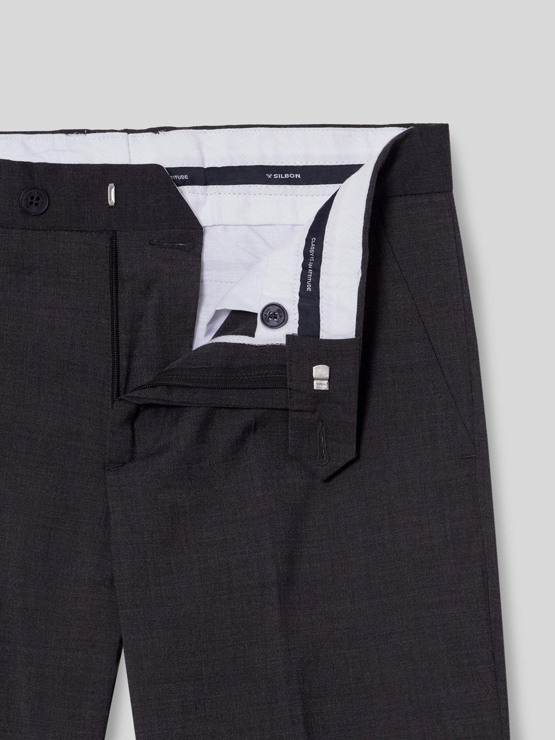 Pantalon vestir classic gris marengo