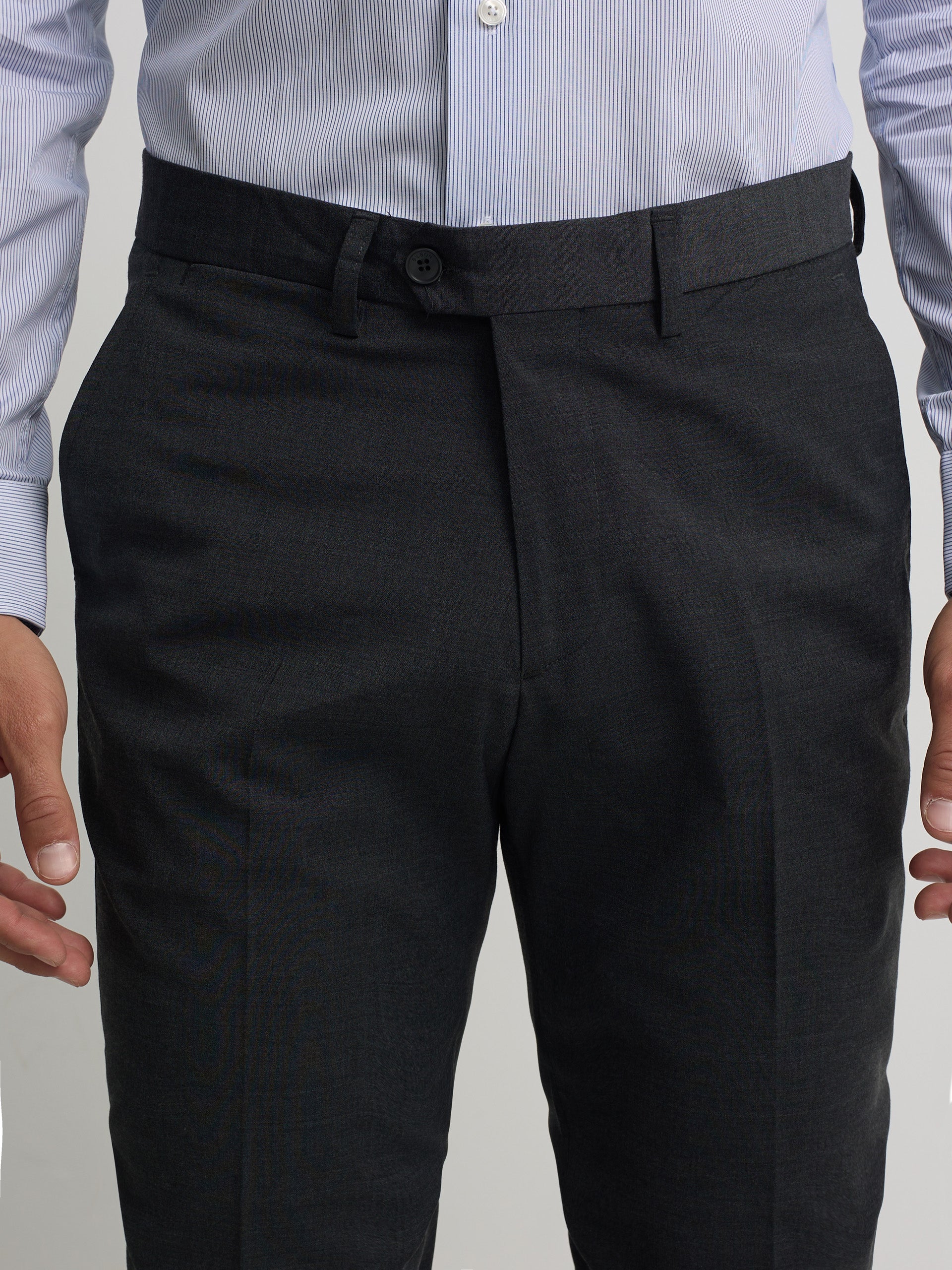 Charcoal gray classic dress pants