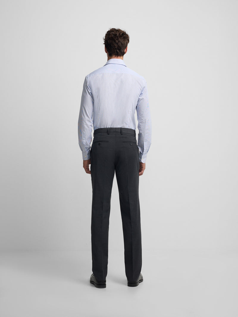 Pantalon vestir classic gris marengo