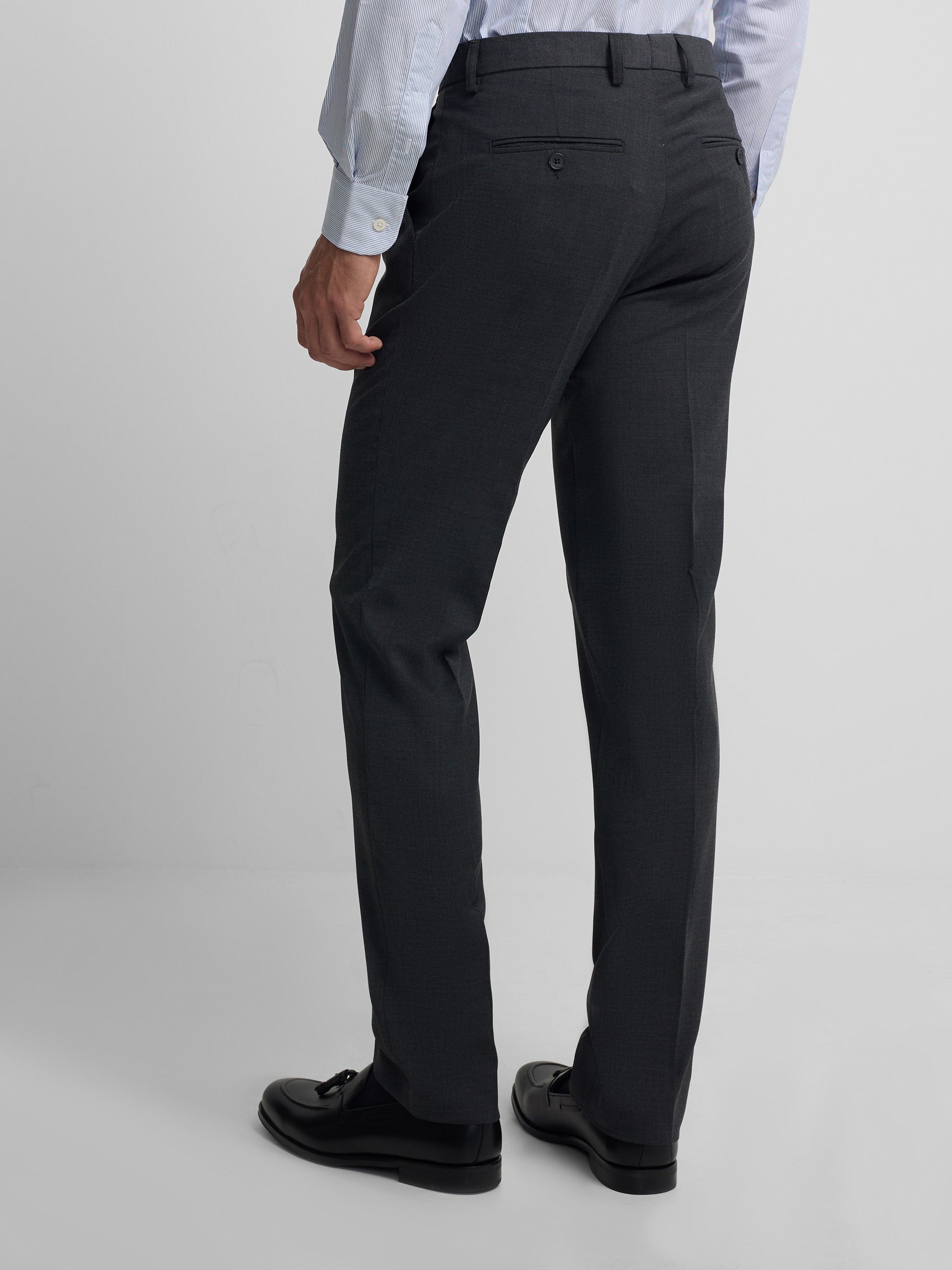 Charcoal gray classic dress pants