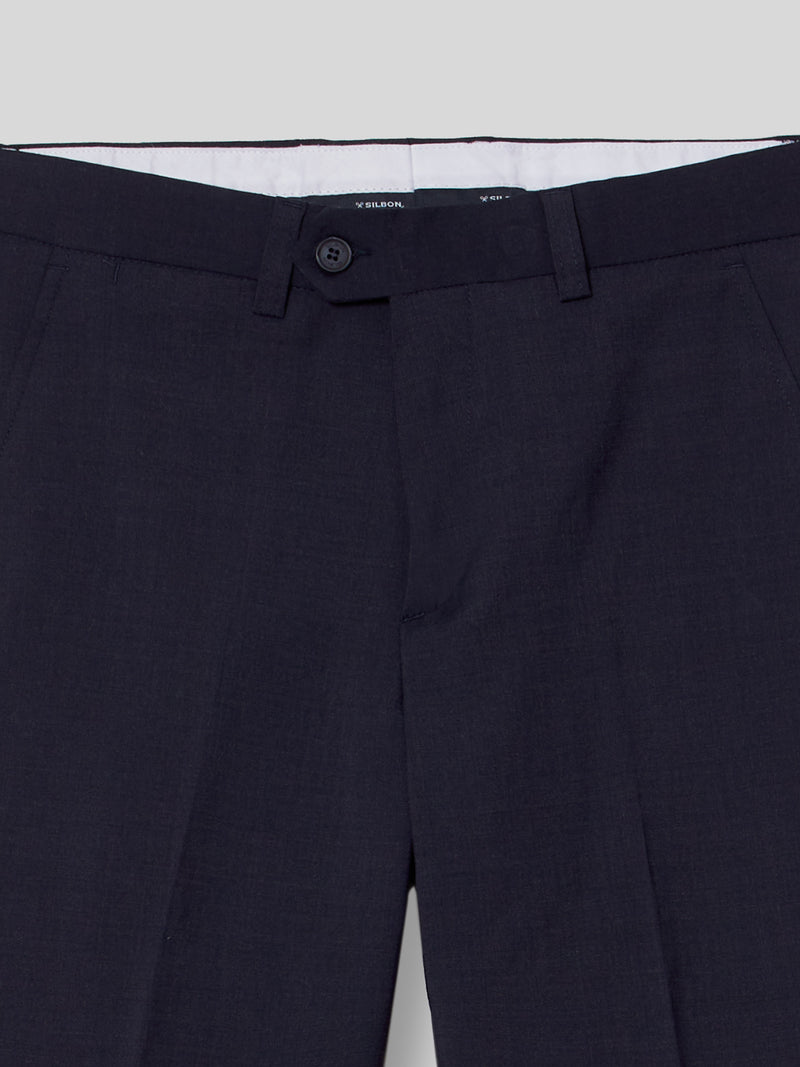 Pantalon vestir classic azul medio