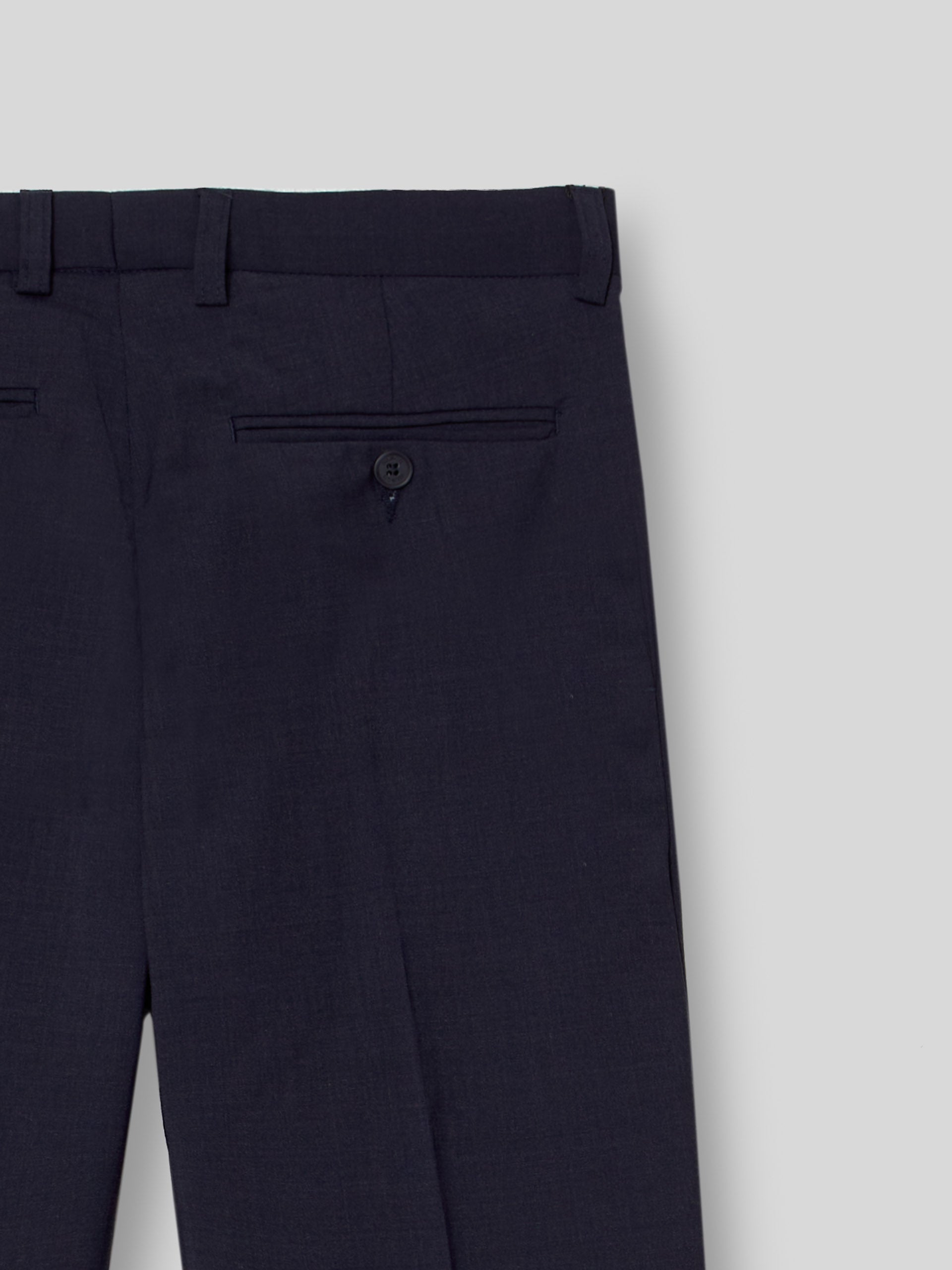 Pantalon vestir classic azul medio