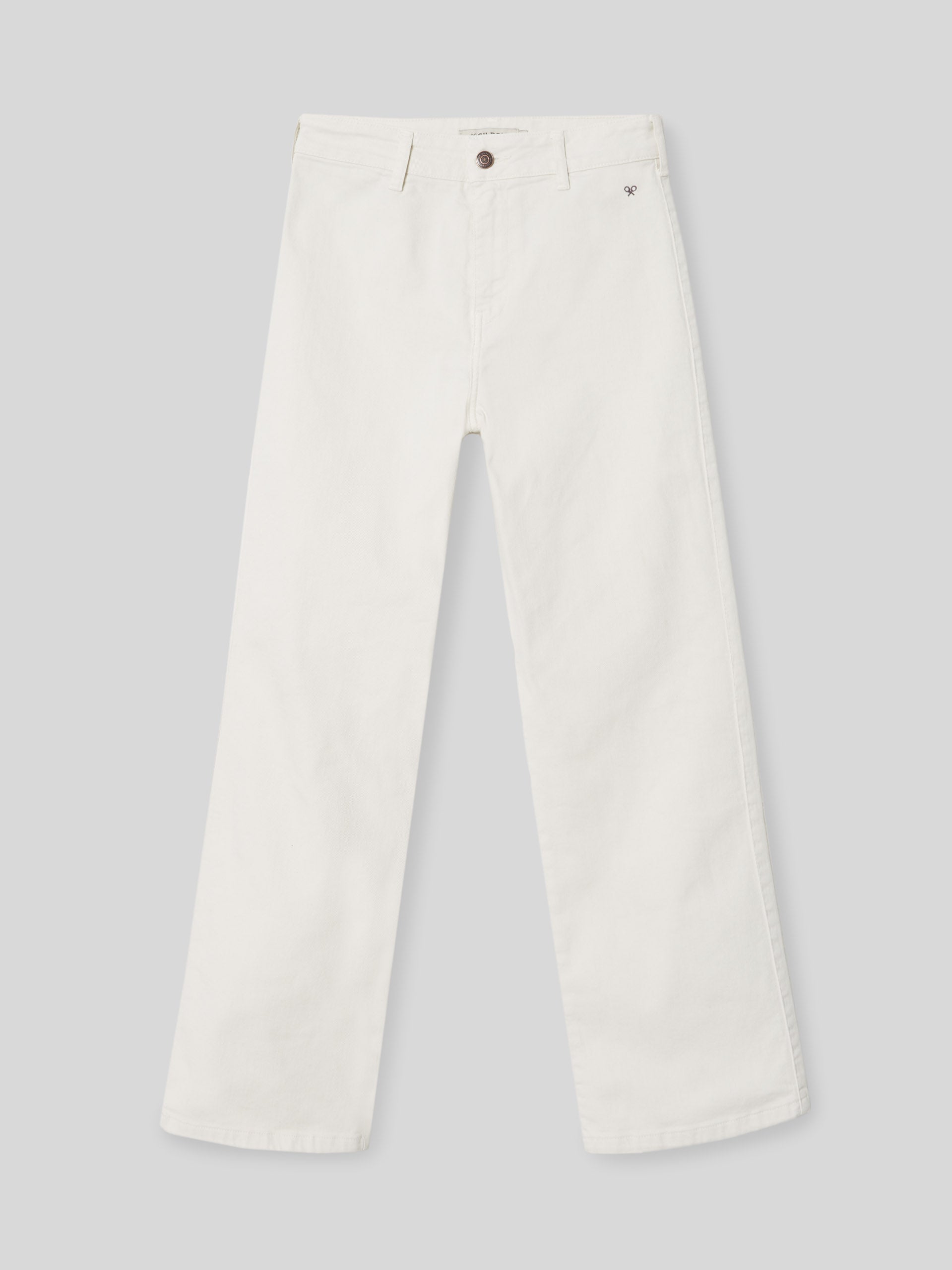 Pantalon woman culotte bolsillos crudo