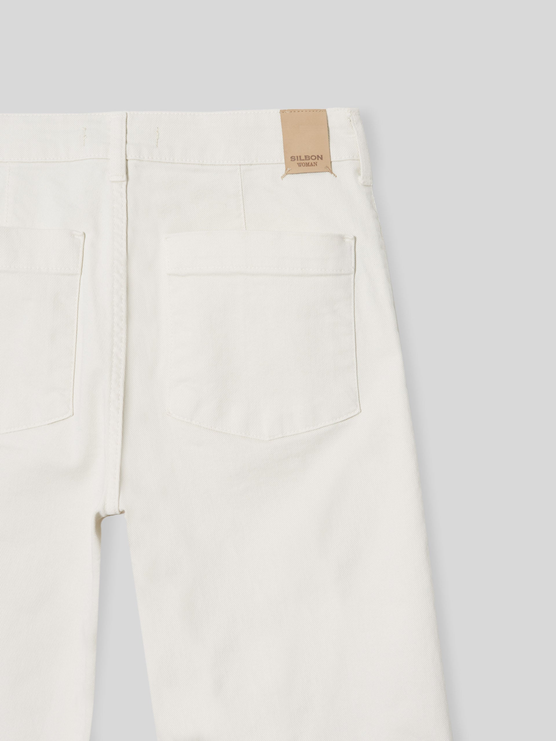Women's culotte pants with raw pockets