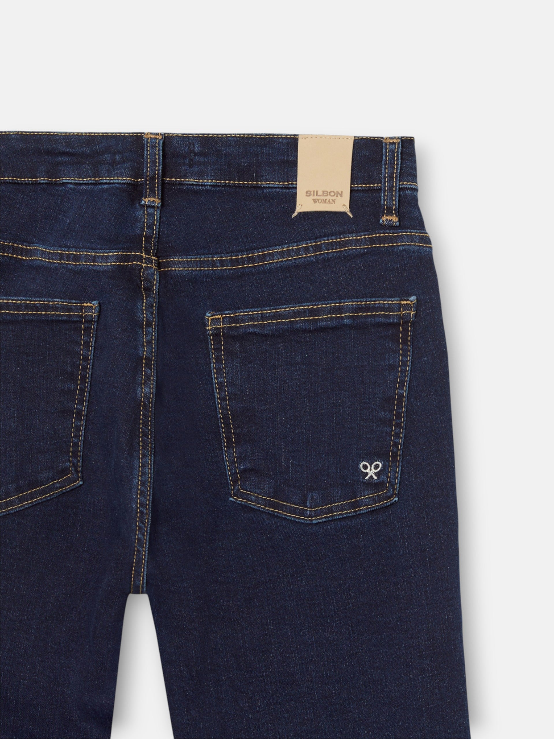 Pantalon femme boot cut bleu marine