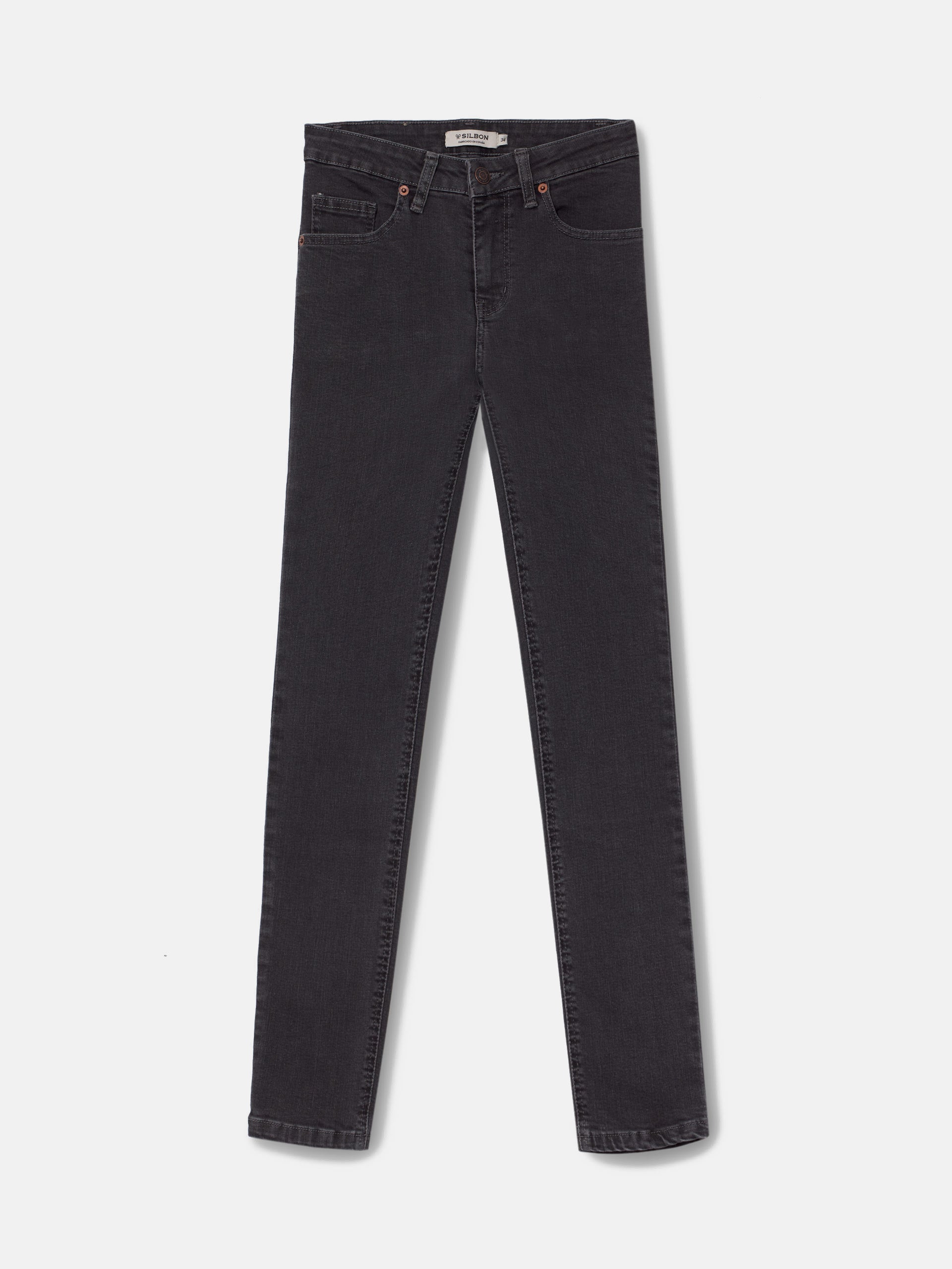Women's slim fit grey trousers