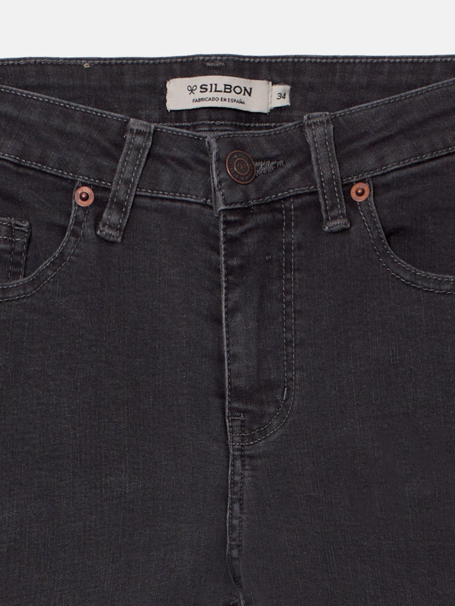 Pantalon woman slim fit gris