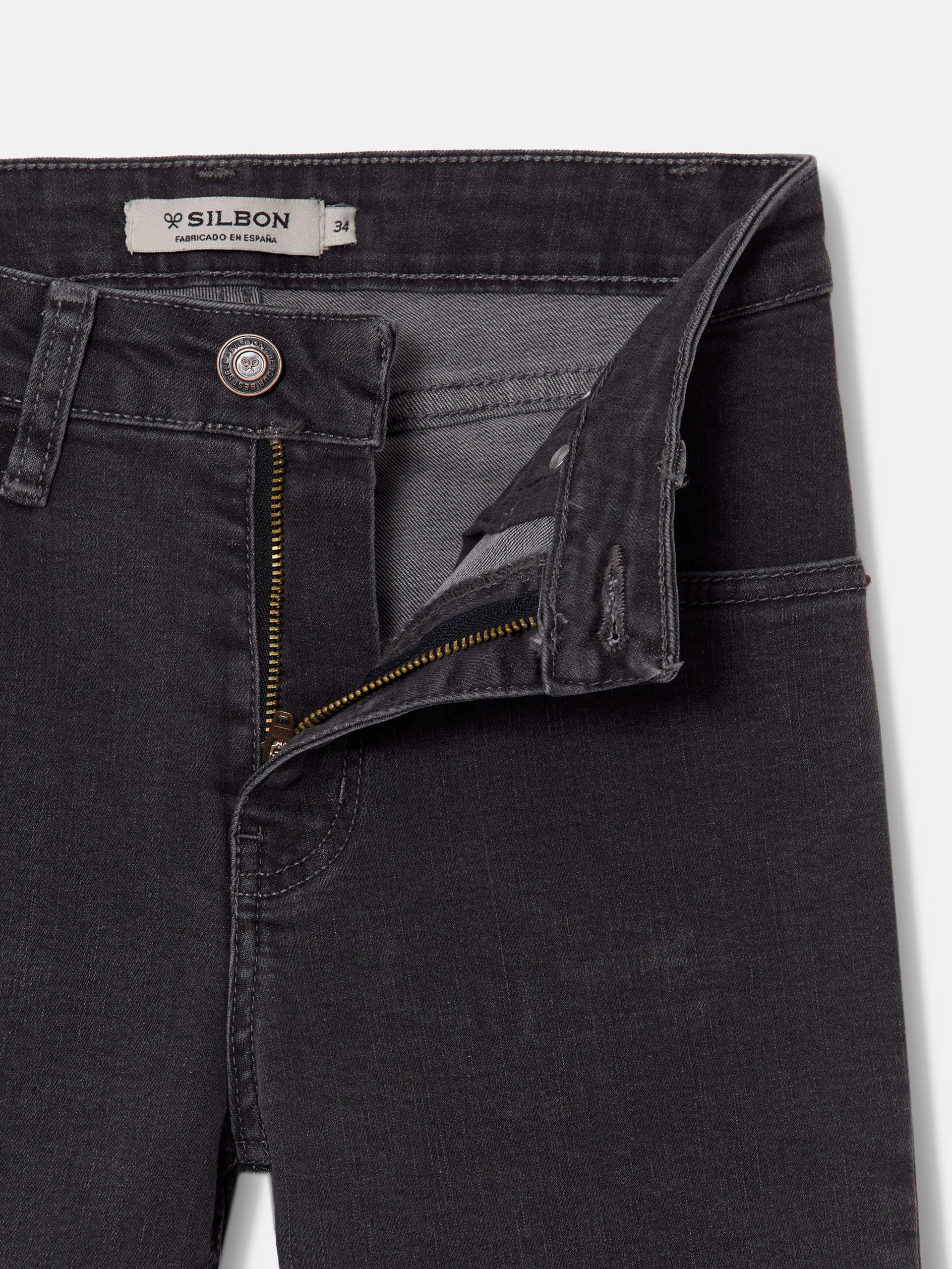 Pantalon woman slim fit gris