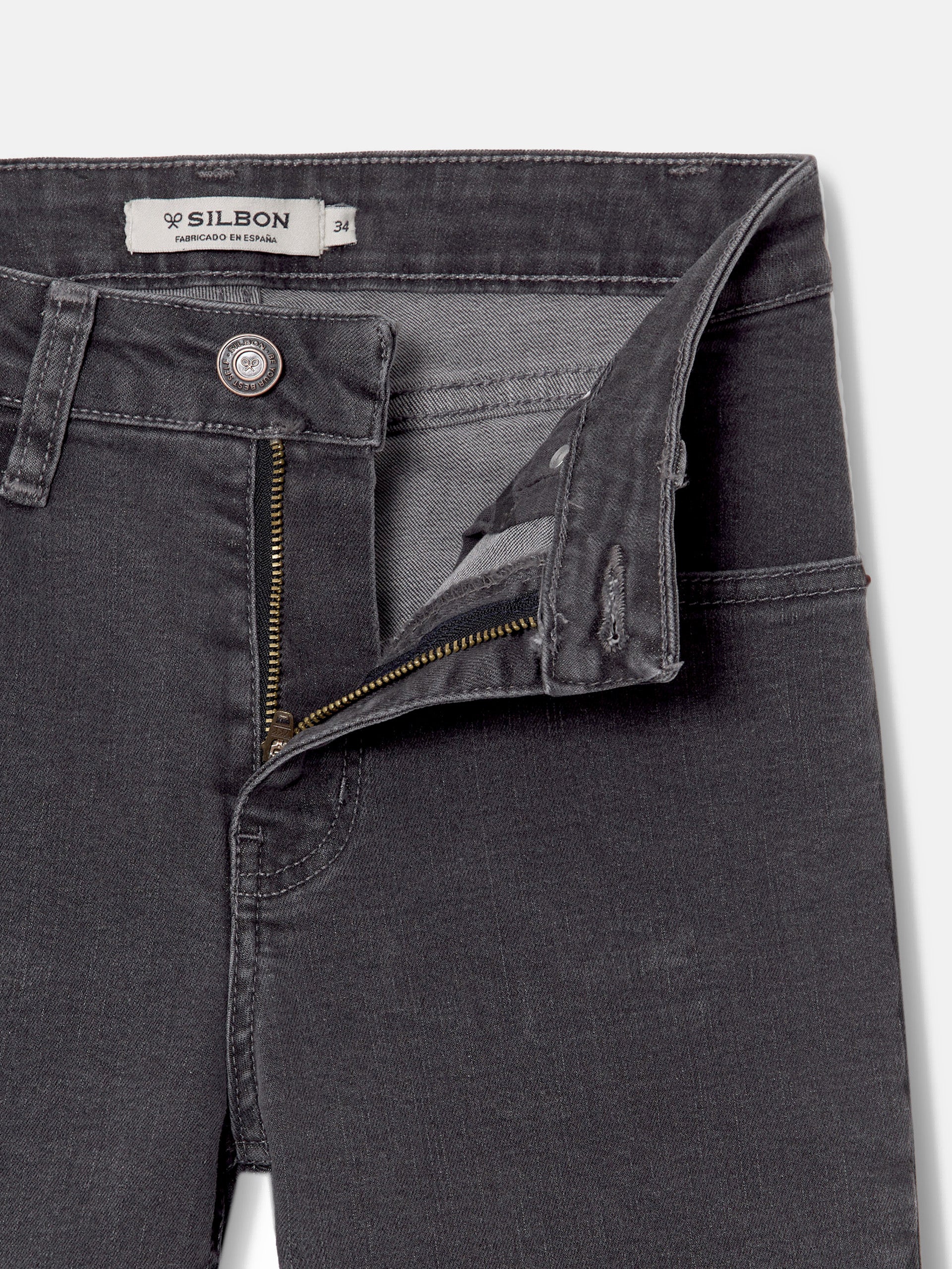 Pantalon woman slim fit gris