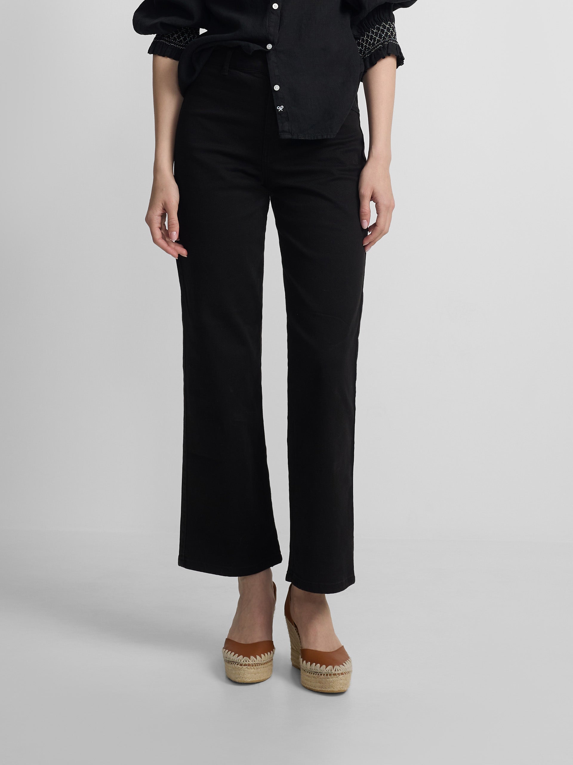 Pantalon culotte negro