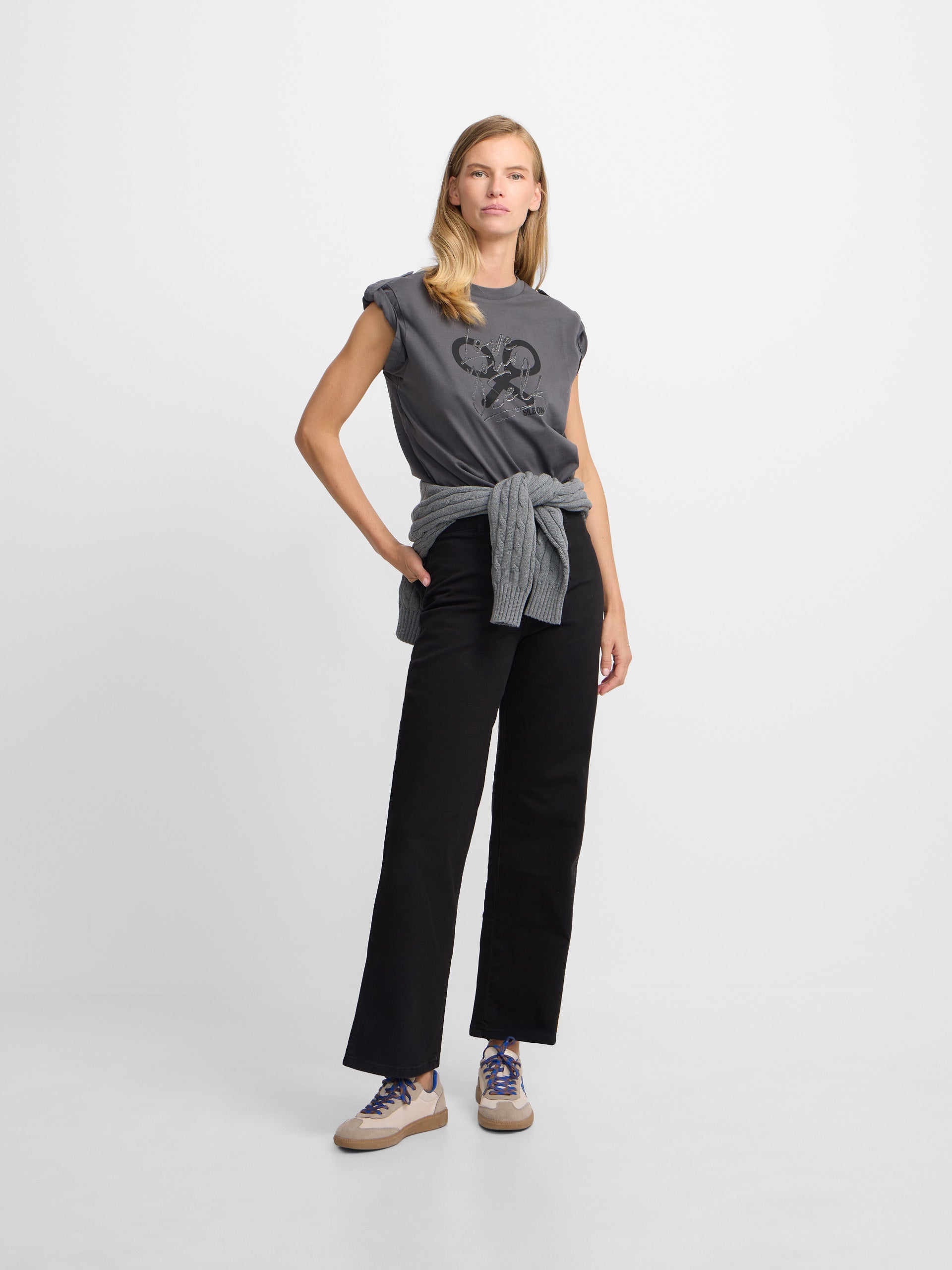 Pantalon culotte negro