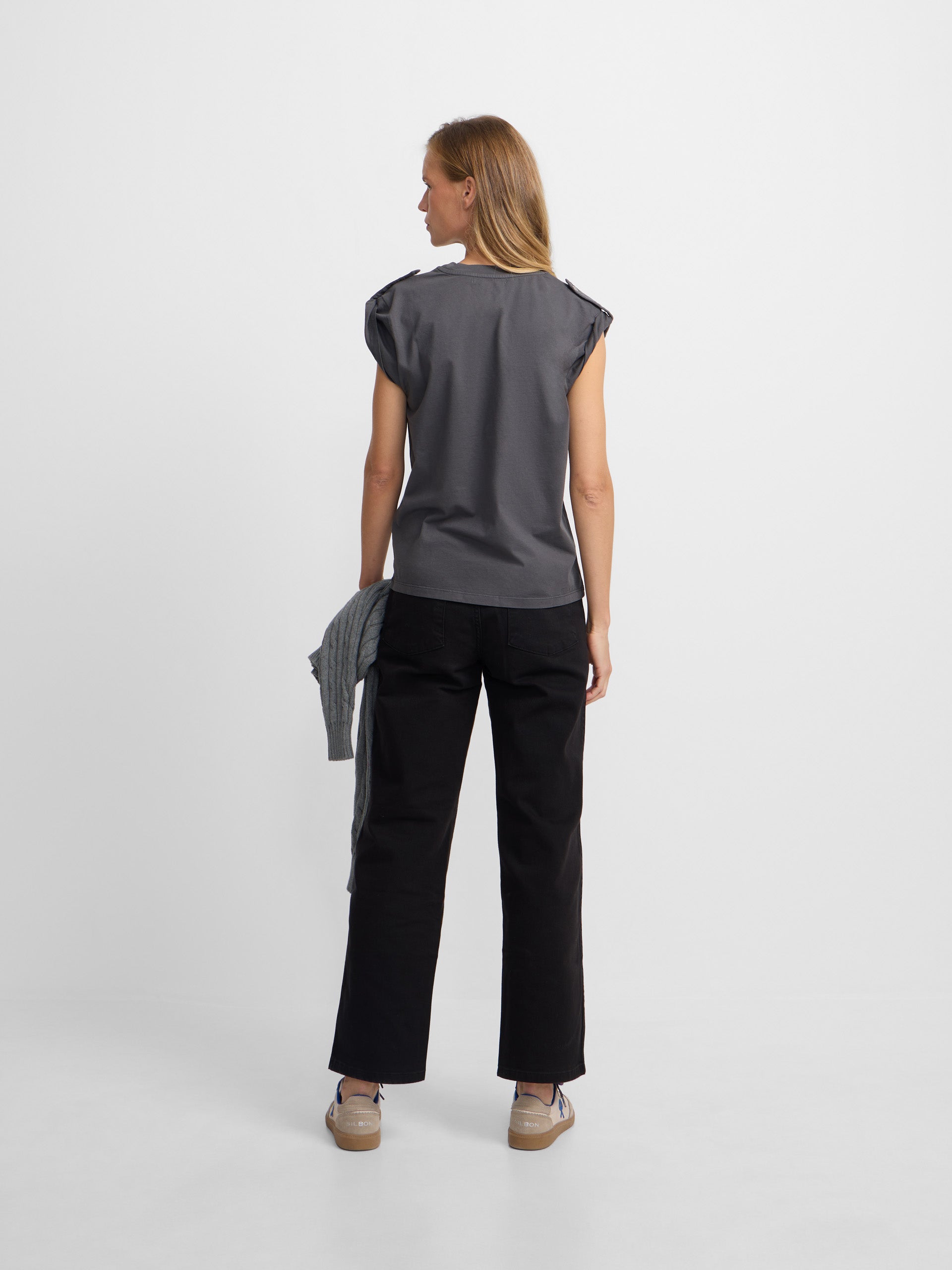 Pantalon culotte negro
