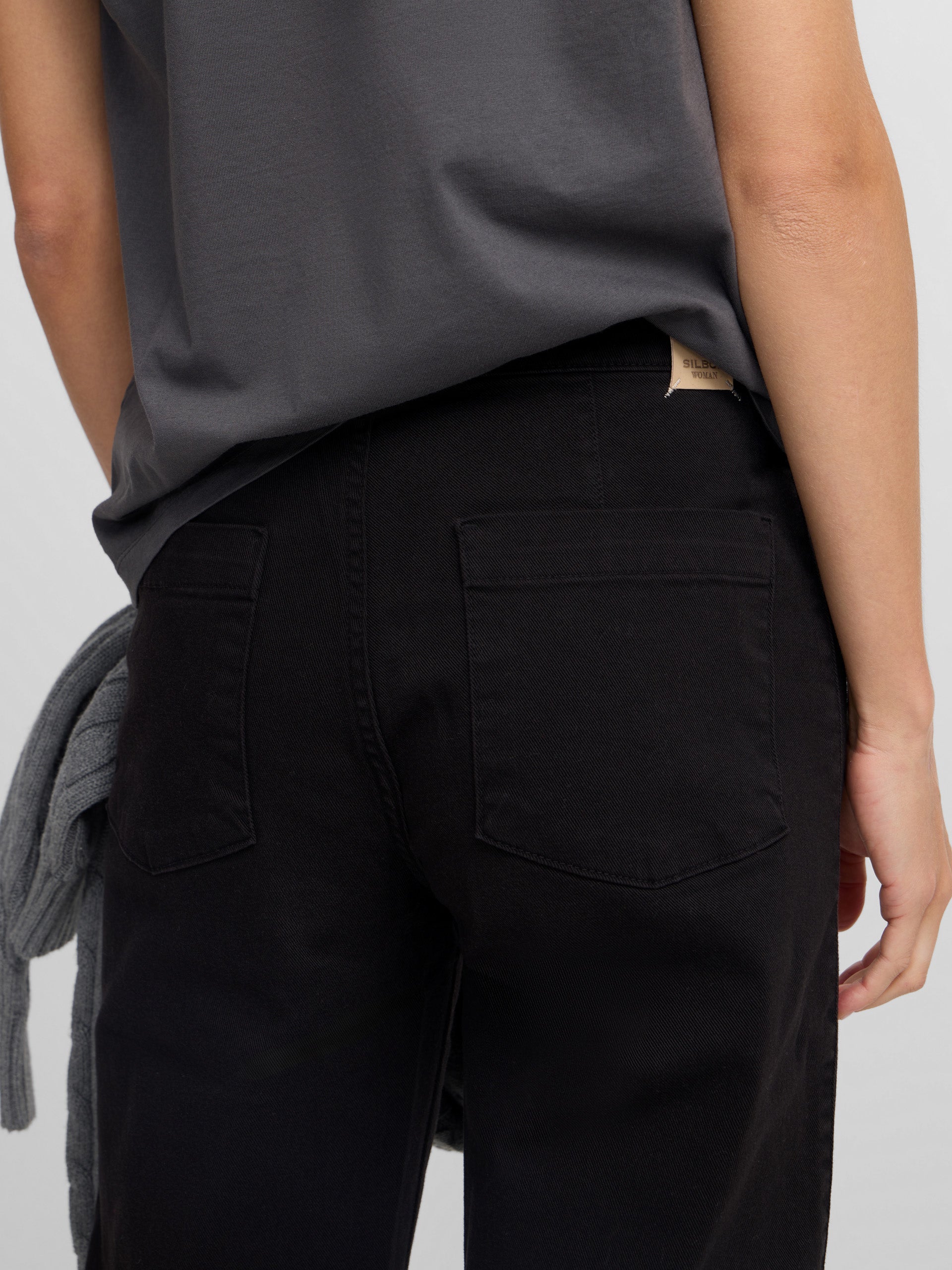 Pantalon culotte negro
