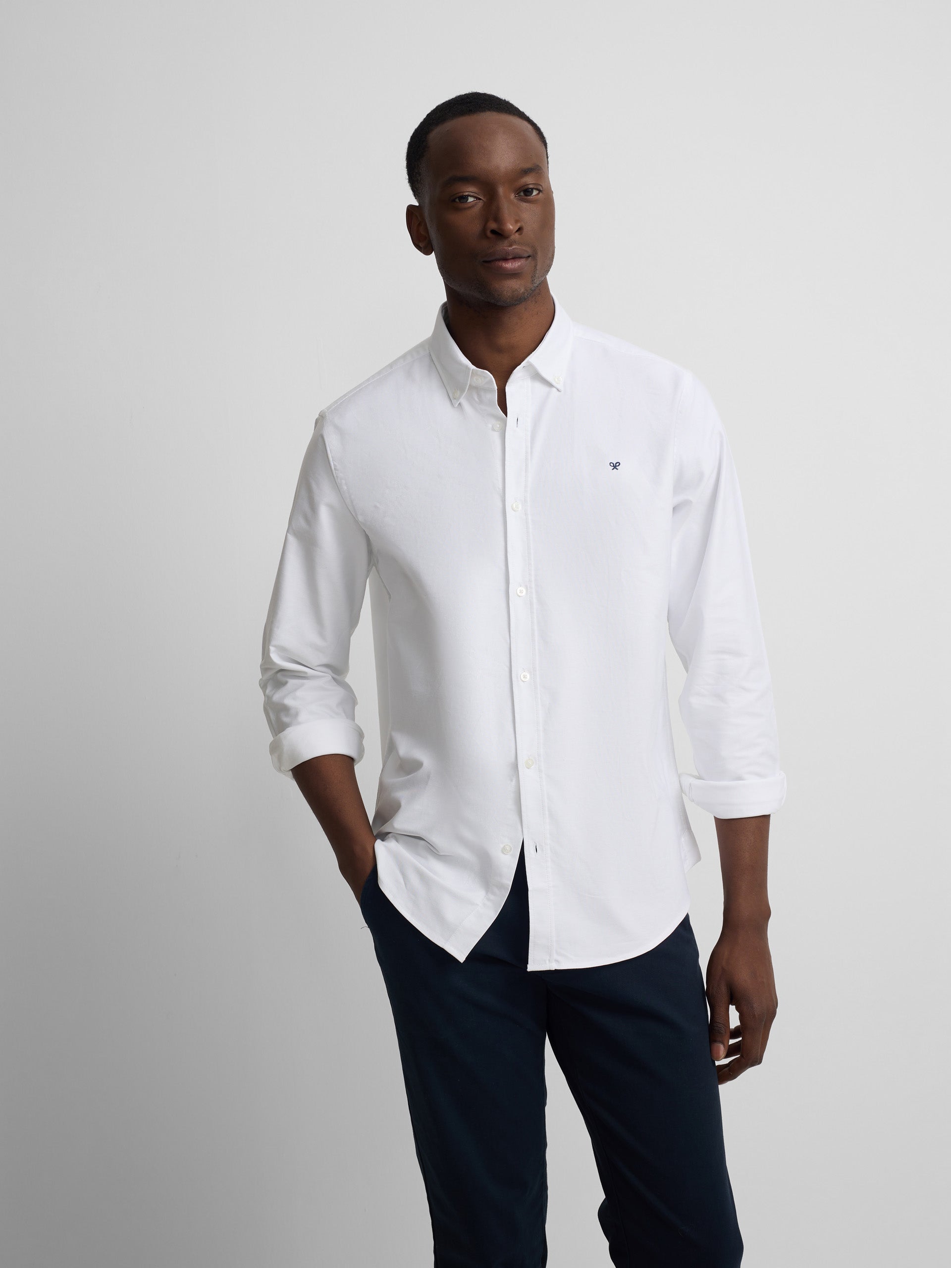 White oxford sport shirt