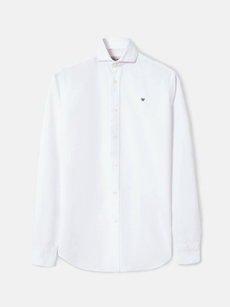 Chemise sport oxford cutaway blanche