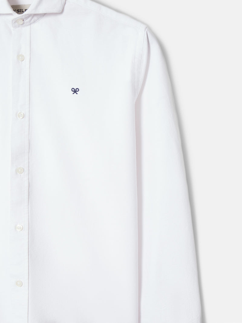 Chemise sport oxford cutaway blanche