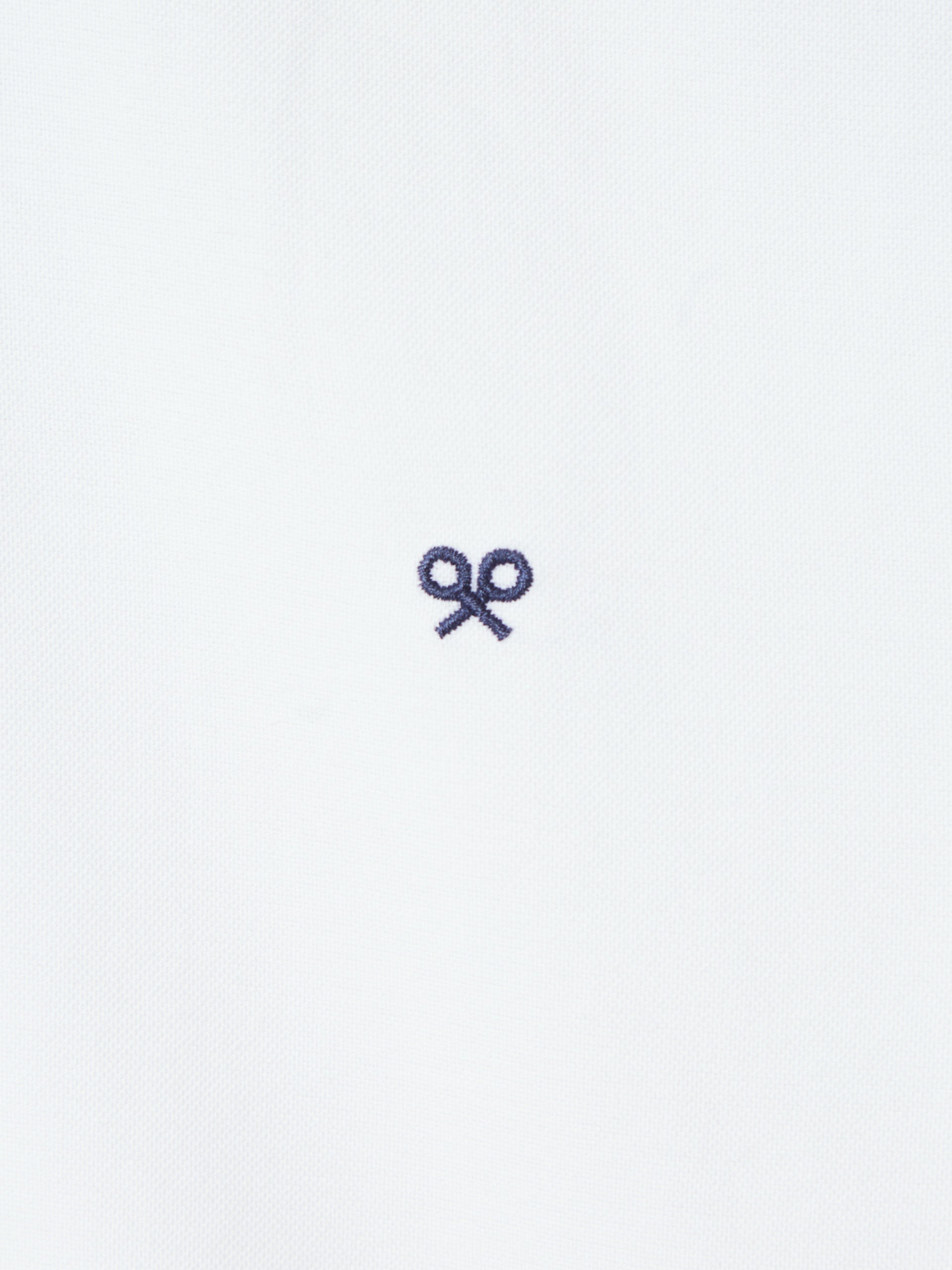 White cutaway oxford sport shirt