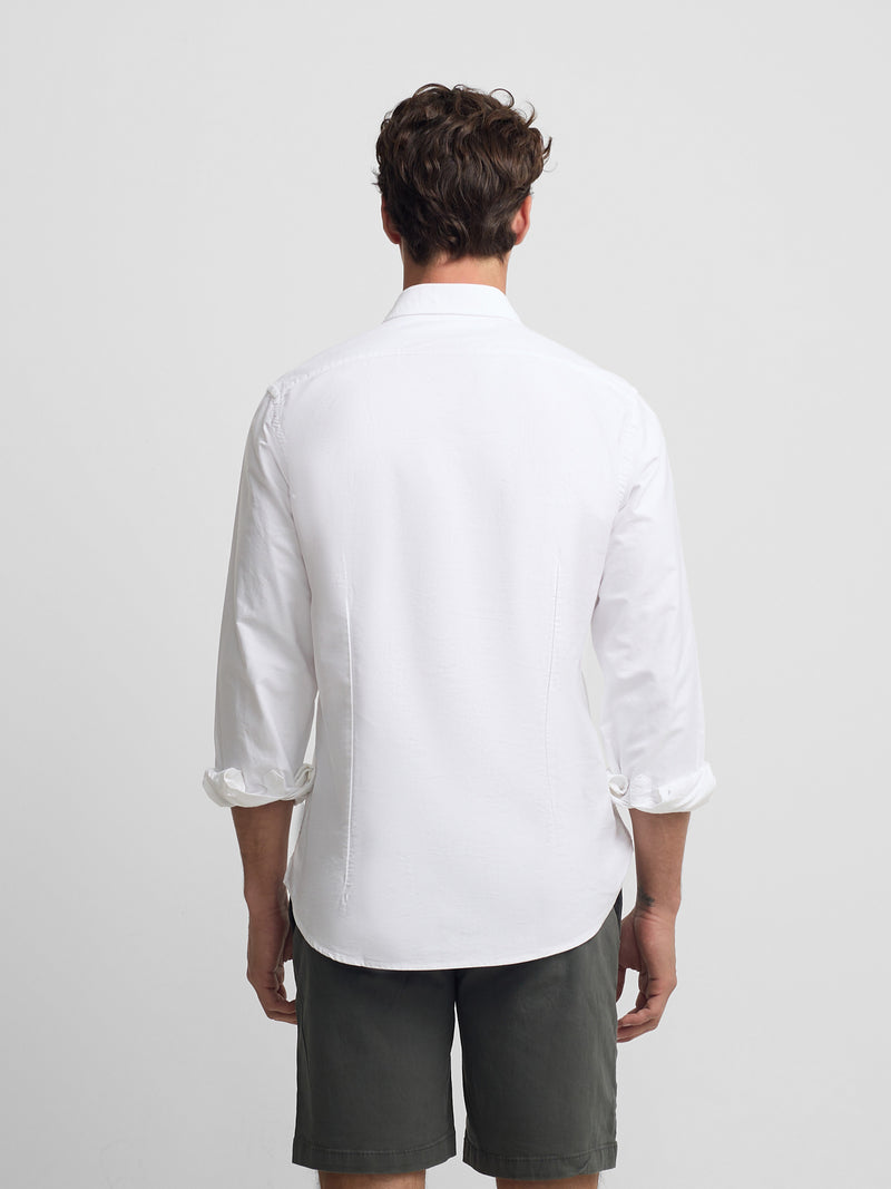 Chemise sport oxford cutaway blanche