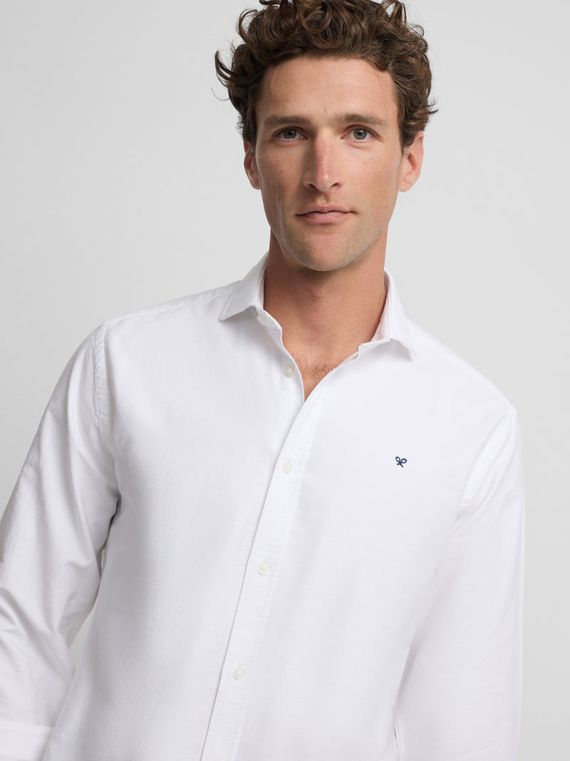 Chemise sport oxford cutaway blanche
