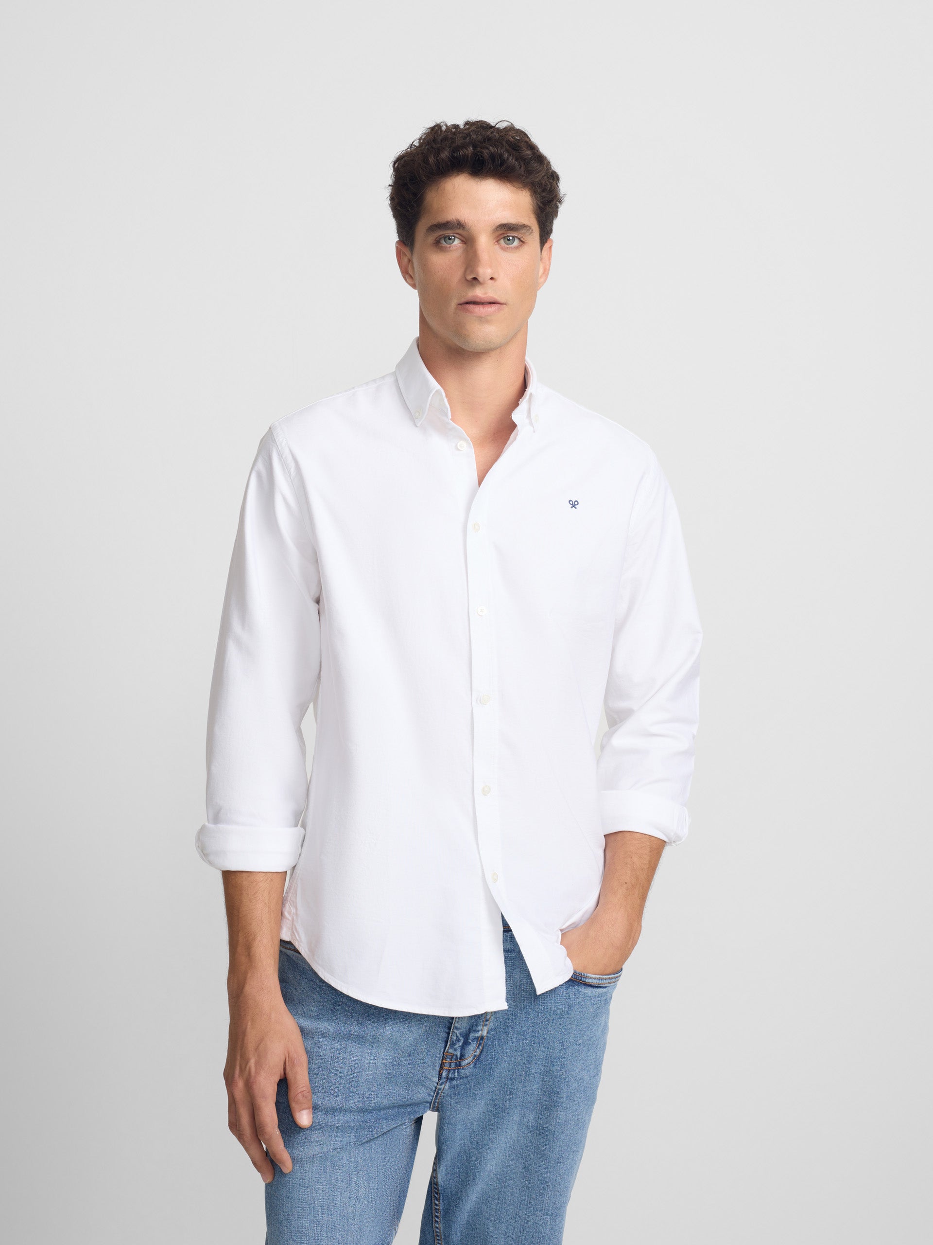 Chemise sport oxford coupe classique blanche