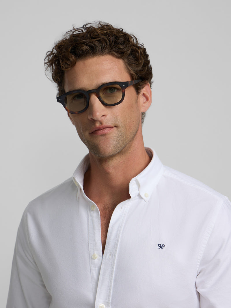 Camisa sport oxford regular fit branca