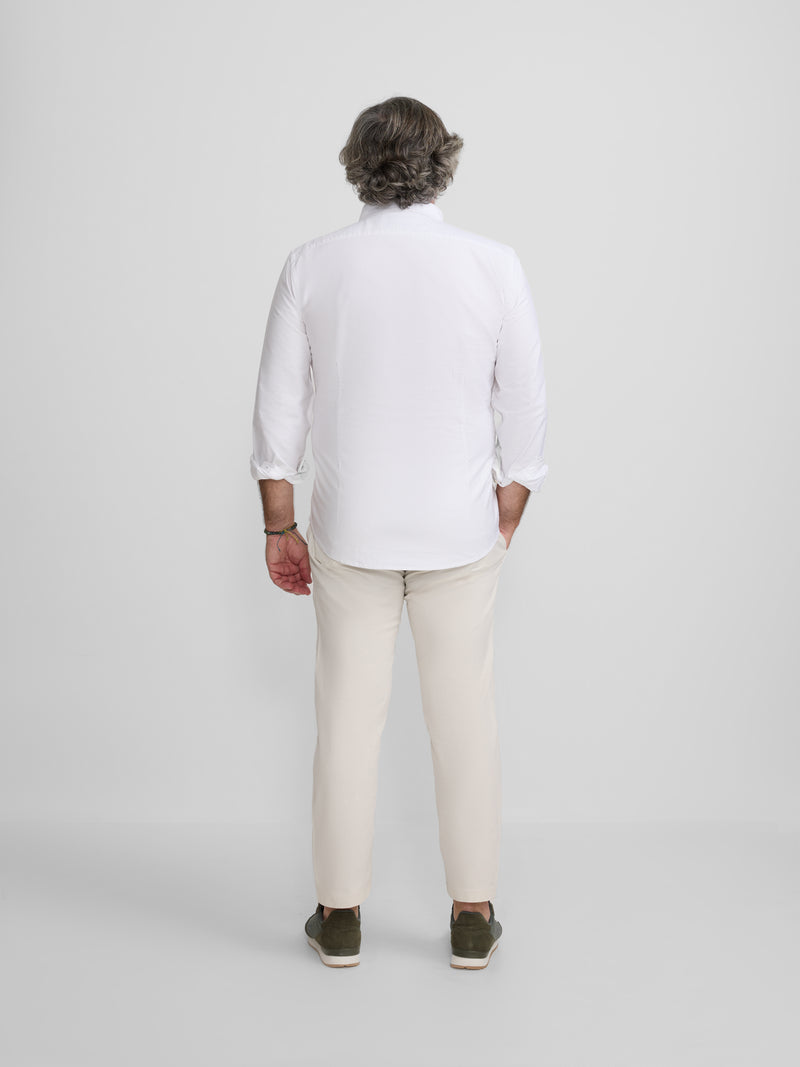 Camisa sport oxford regular fit branca
