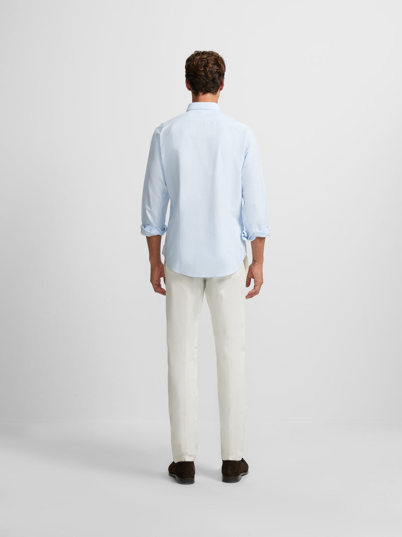 Camisa sport oxford azul-claro