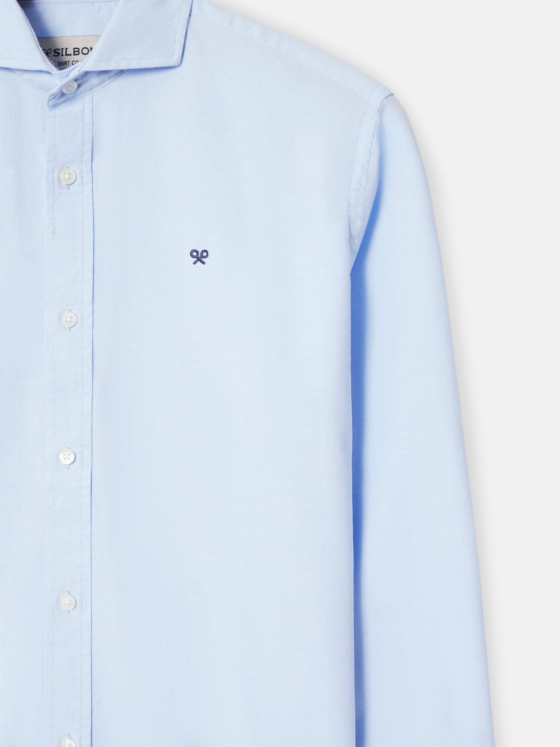 Chemise sport oxford cutaway bleu ciel
