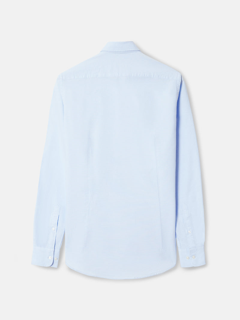Chemise sport oxford cutaway bleu ciel