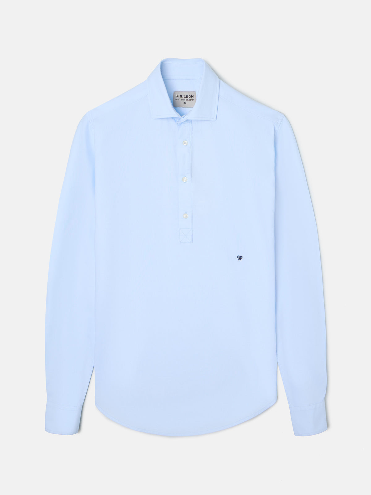Light blue oxford sport polo
