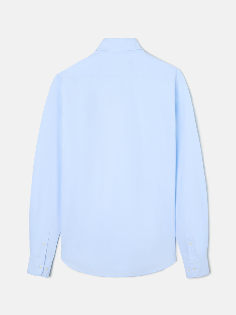 Polo desportivo oxford azul-claro