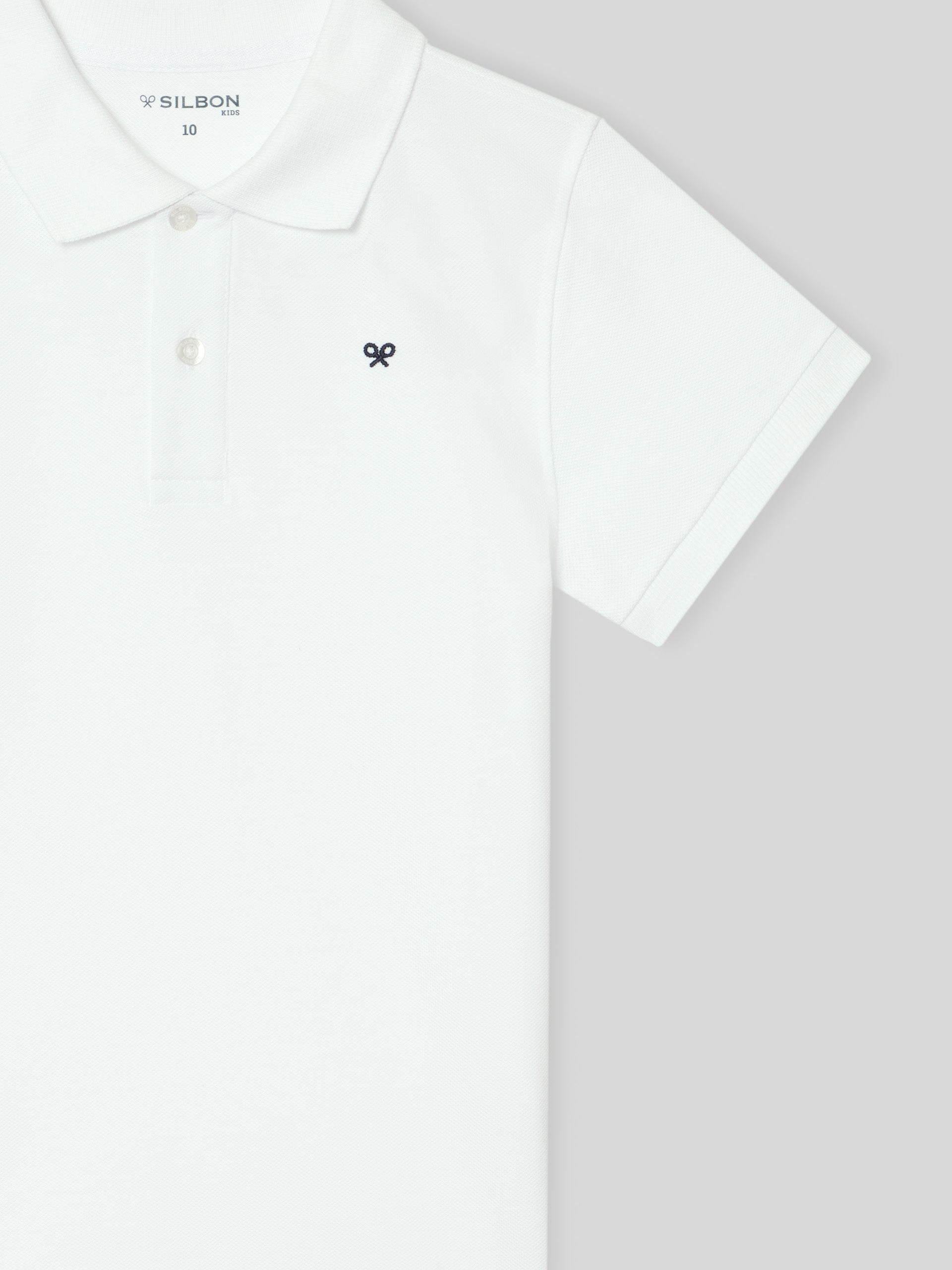 Polo kids clasico miniraqueta blanco