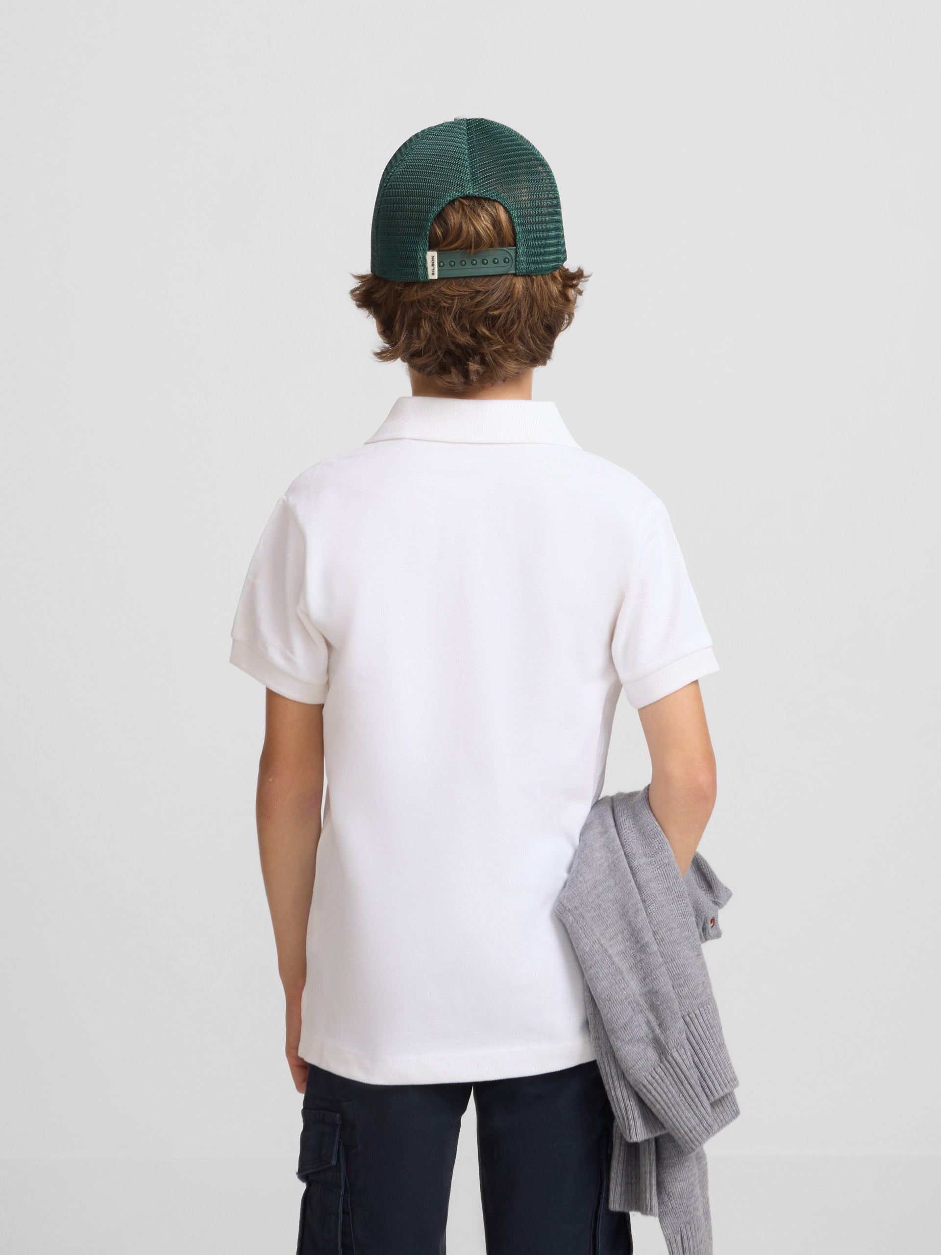 Polo kids clasico miniraqueta blanco