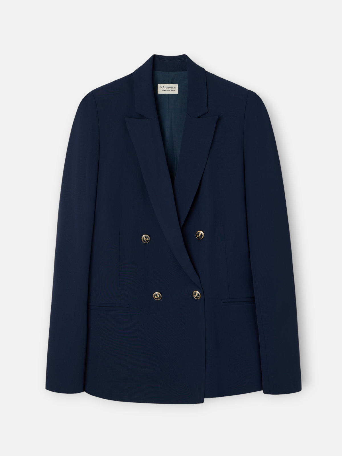 Classic navy blue women's blazer