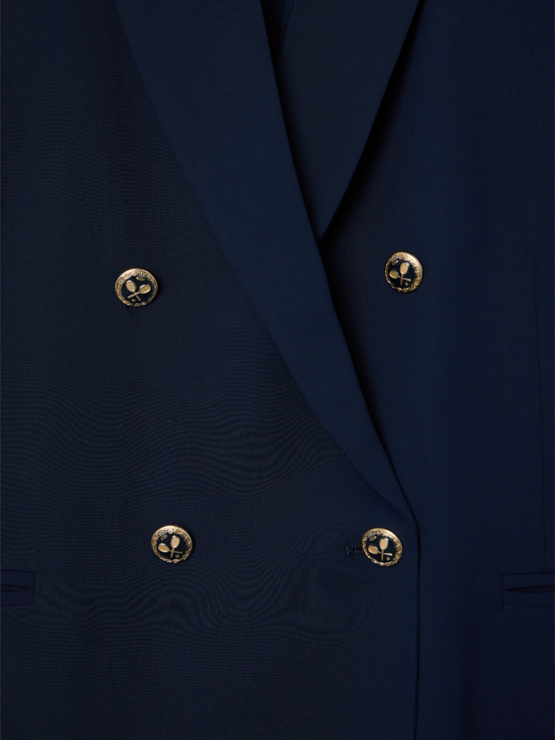 Blazer clássica azul-marinho para mulher