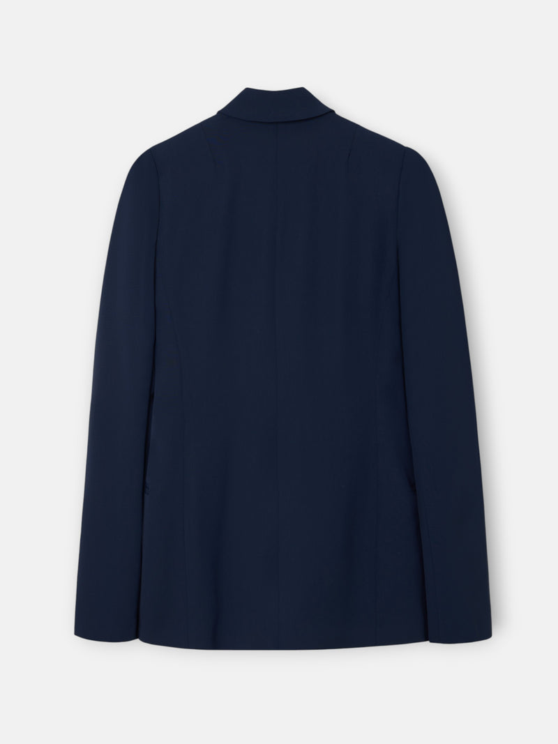 Blazer mulher clássica azul-marinho