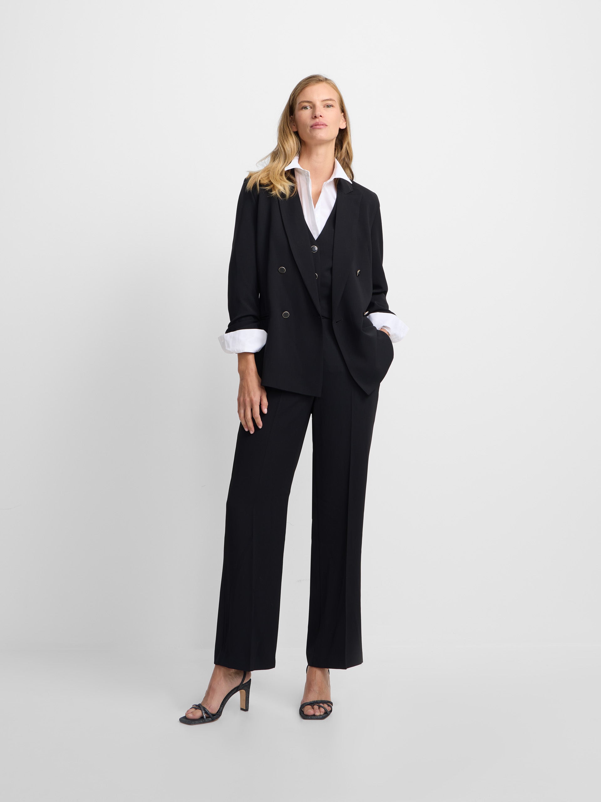 Classic black woman blazer