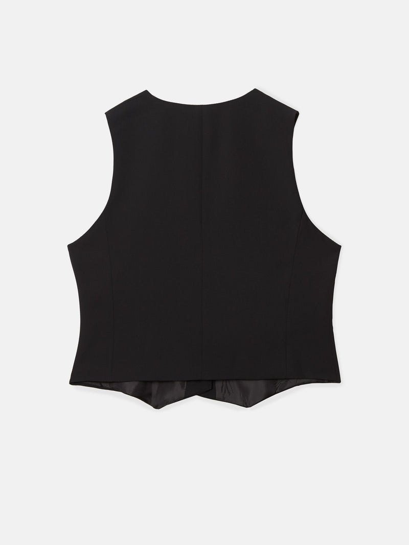 Gilet femme classique tailleur noir