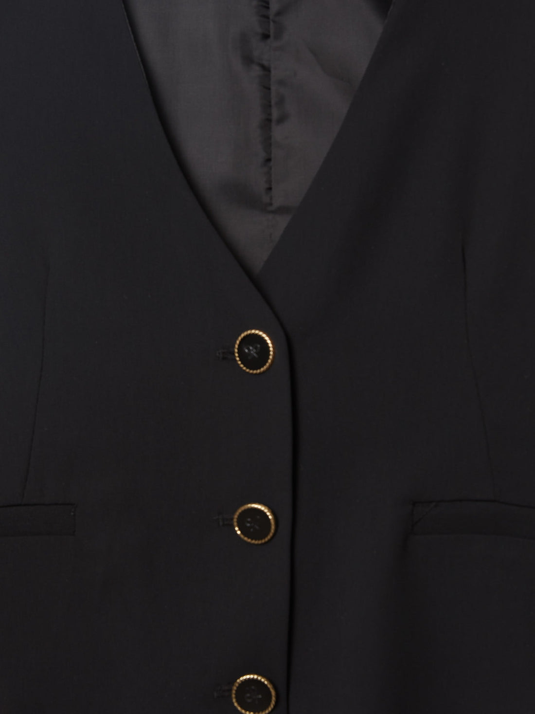 Gilet femme classique tailleur noir