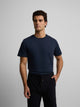 T-shirt bleu marine mini logo Silbon