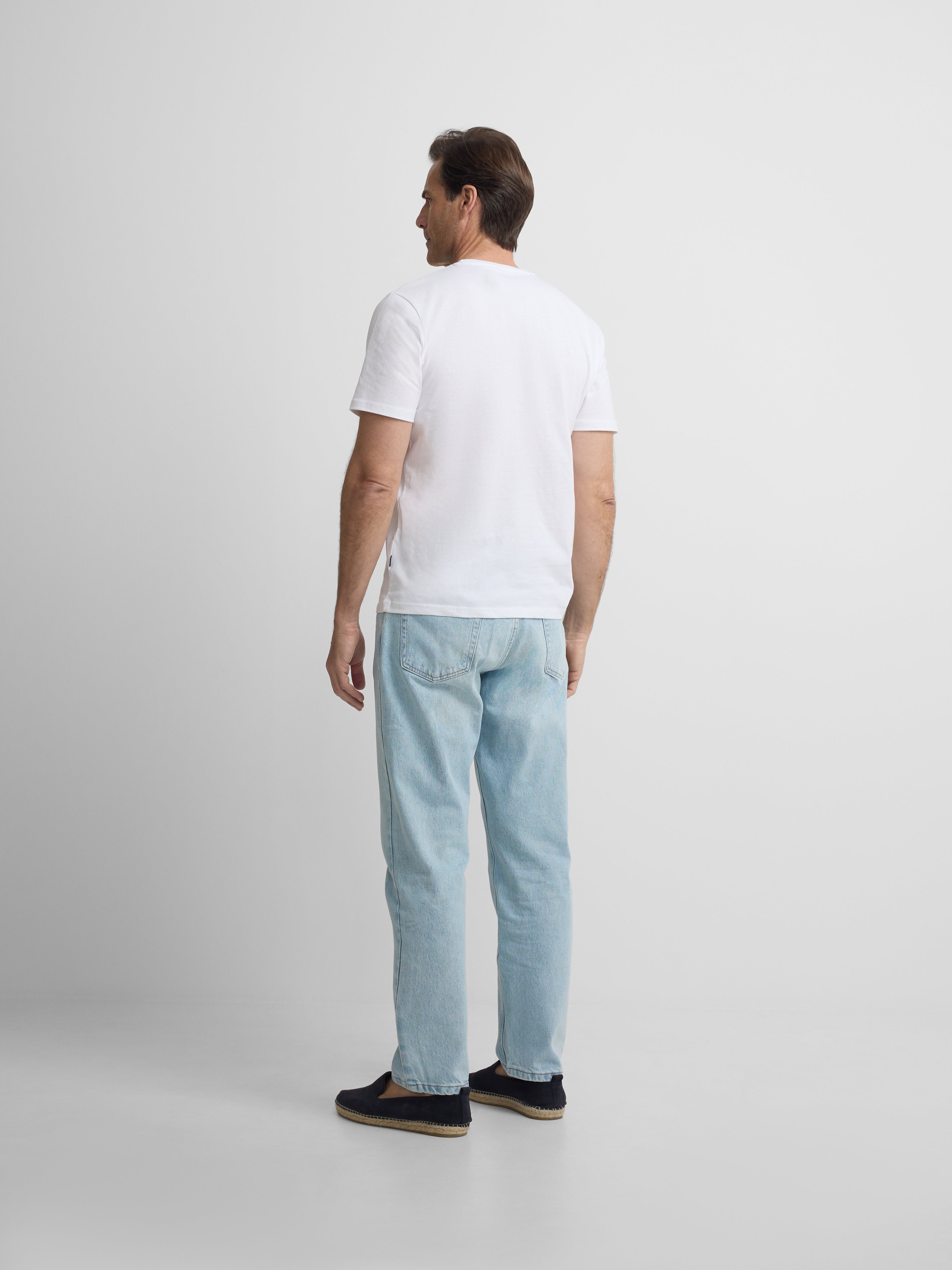 Camiseta silbon minilogo blanco