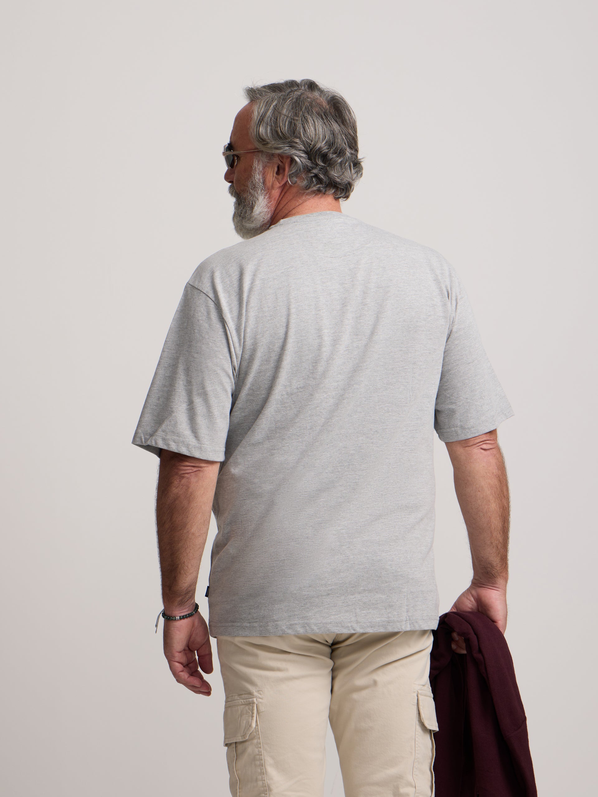 Camiseta silbon minilogo gris