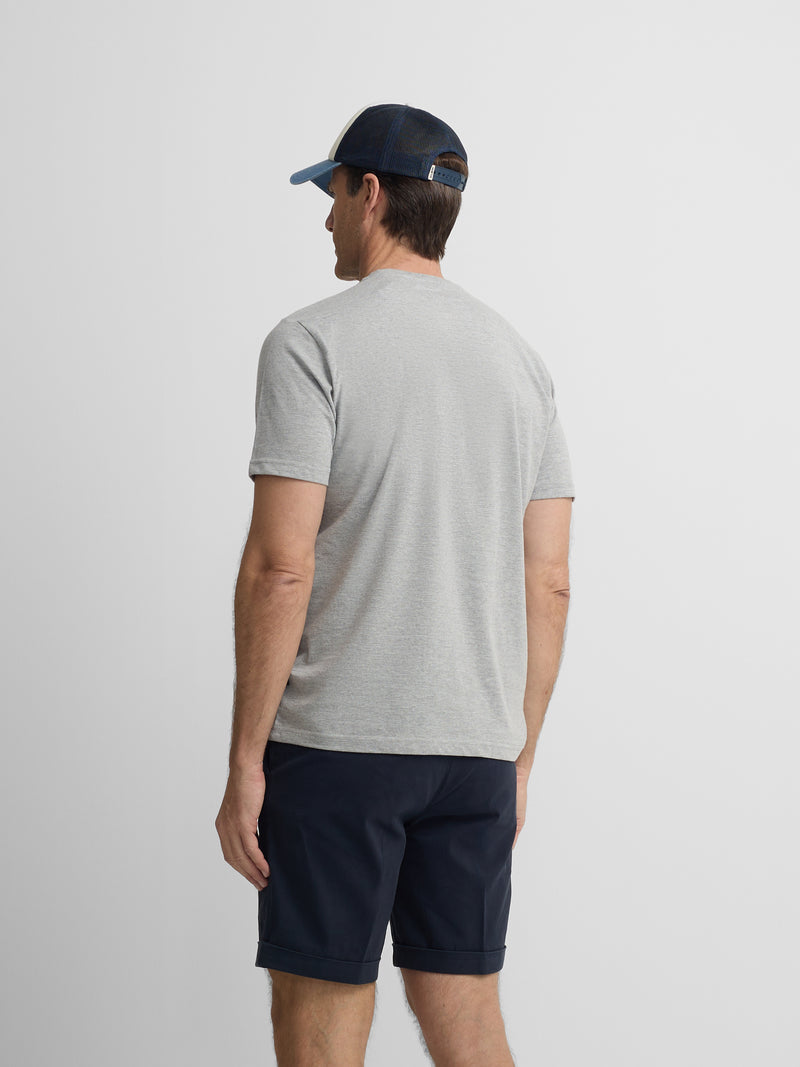 Camiseta silbon minilogo gris