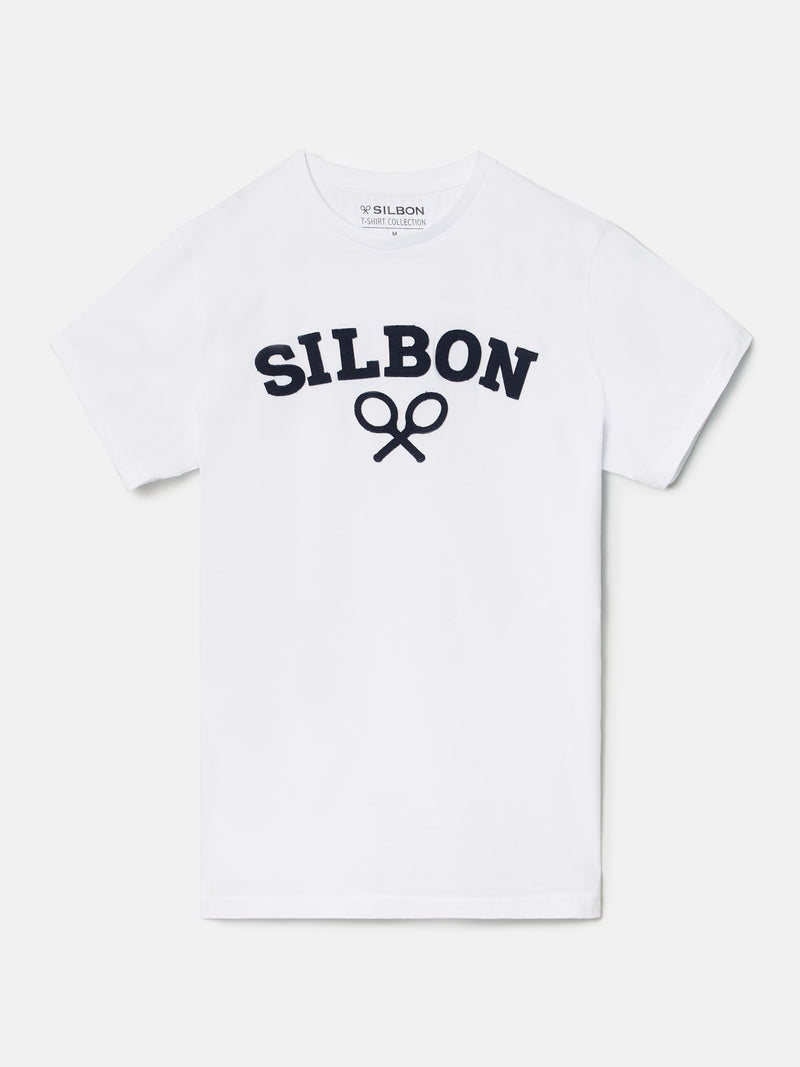 Camisola Silbon Raquete Meia Branca