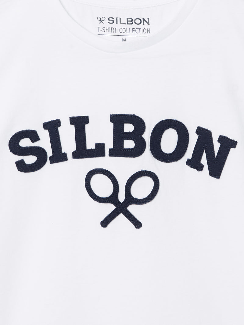 Camisola Silbon Raquete Meia Branca