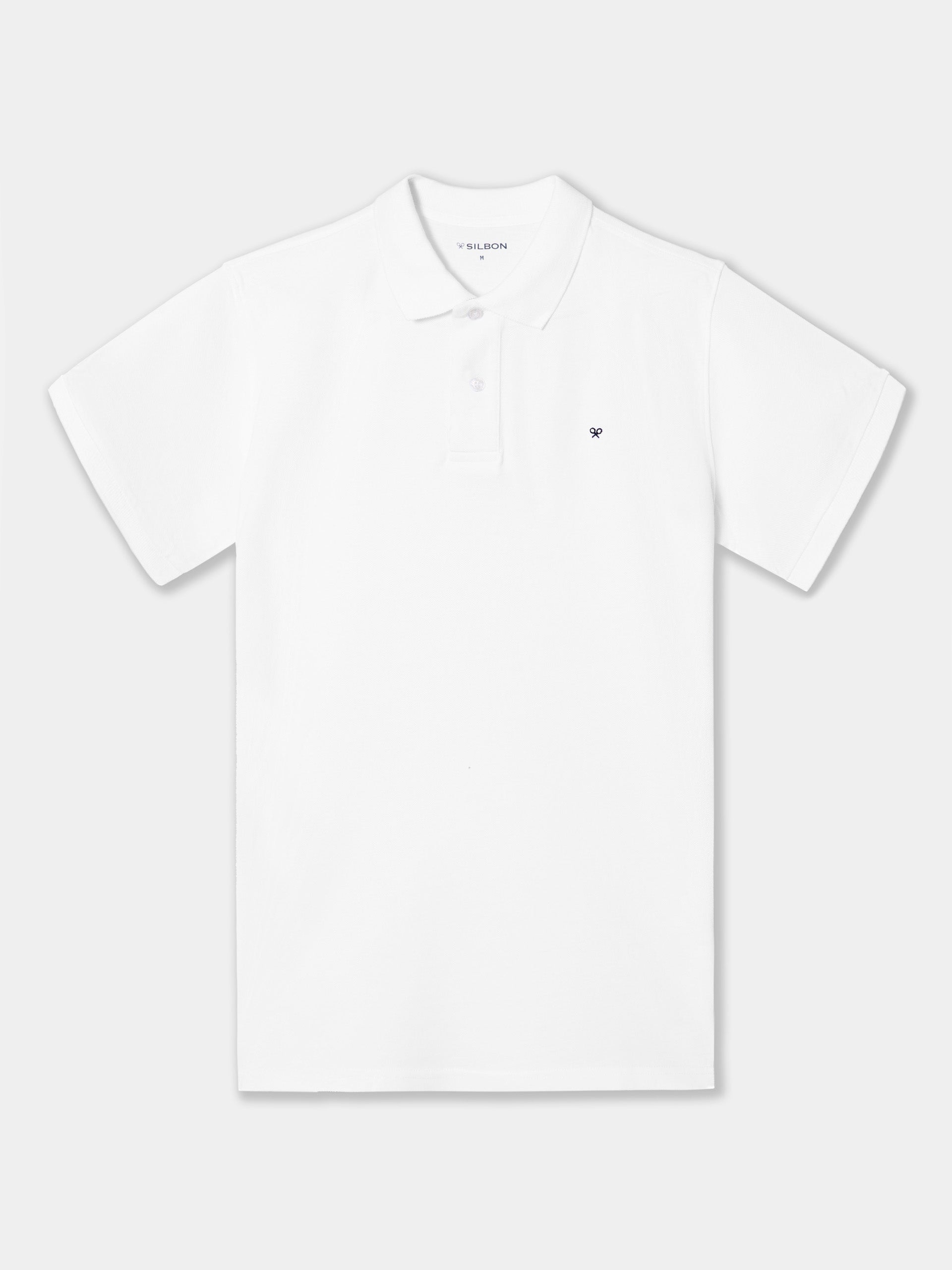 Polo classique uni blanc