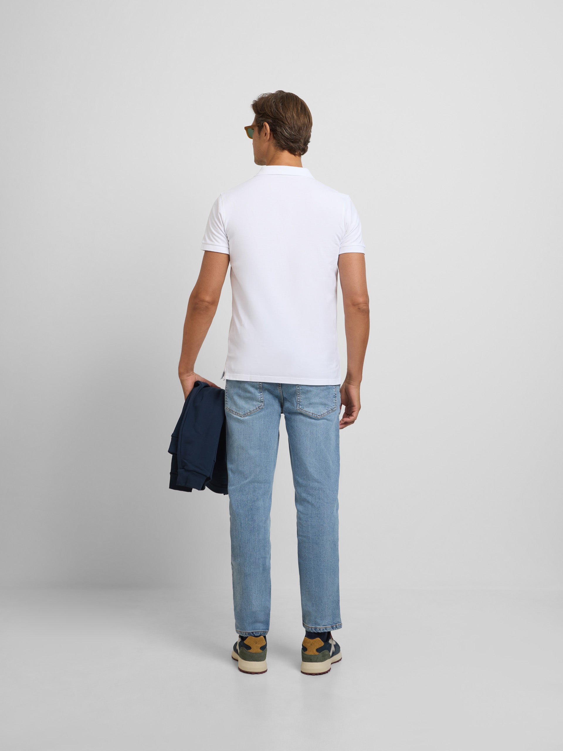 Polo classique uni blanc